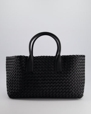 Bottega Veneta Black Small Intreccio Leather Tote Bag in Lambskin Leather with Gold Hardware RRP £6,090