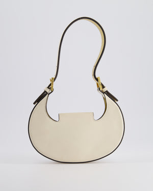 Fendi Cream Leather Mini Cookie Hobo Bag with Gold Hardware