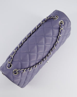 Chanel Lavender Jumbo Double Flap Bag in Lambskin with Silver Hardware