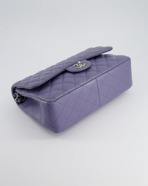 Chanel Lavender Jumbo Double Flap Bag in Lambskin with Silver Hardware