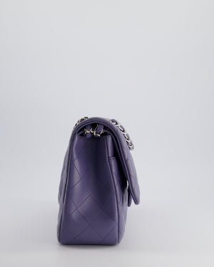 Chanel Lavender Jumbo Double Flap Bag in Lambskin with Silver Hardware