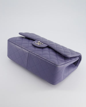 Chanel Lavender Jumbo Double Flap Bag in Lambskin with Silver Hardware