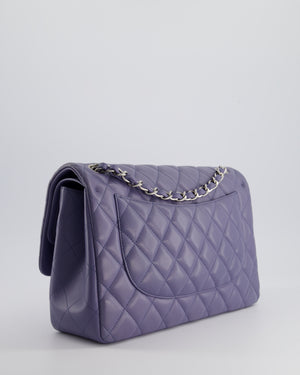 Chanel Lavender Jumbo Double Flap Bag in Lambskin with Silver Hardware