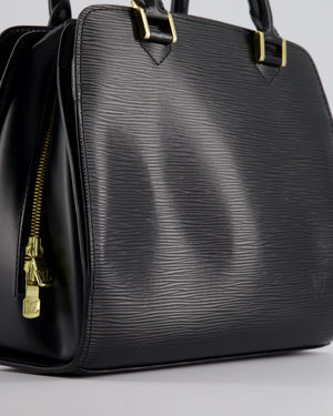 Louis Vuitton Black Epi Pont Neuf Bag with Gold Hardware