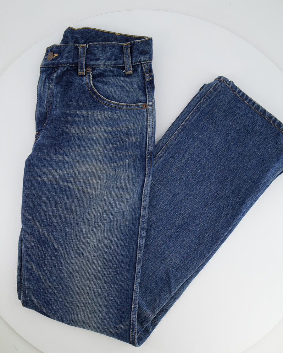 Celine Blue Françoise High-Waisted Straight-Leg Jeans Size 26 (UK 8) RRP £750