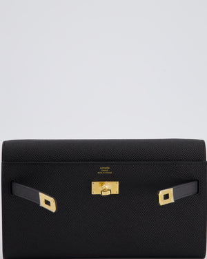 *RARE* Hermès Kelly To Go Bag in Black Epsom Leather with Gold Hardware