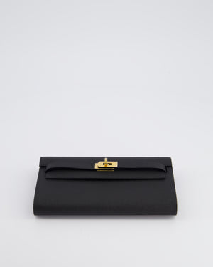 *RARE* Hermès Kelly To Go Bag in Black Epsom Leather with Gold Hardware