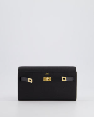 *RARE* Hermès Kelly To Go Bag in Black Epsom Leather with Gold Hardware