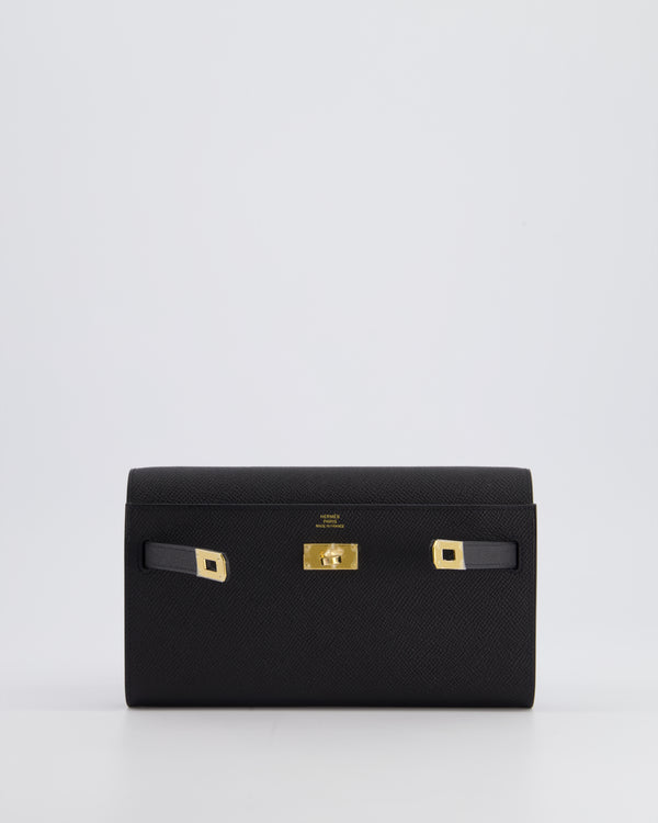 *RARE* Hermès Kelly To Go Bag in Black Epsom Leather with Gold Hardware