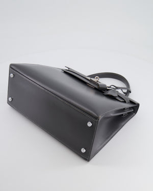 *RARE* Hermès Vintage Kelly 28cm Bag in Graphite Box Leather with Palladium Hardware