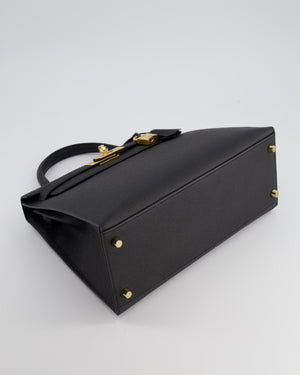 *HOT* Hermès Kelly 28cm Replica Jewelry
 Bag in Black Epsom Leather with Gold Hardware