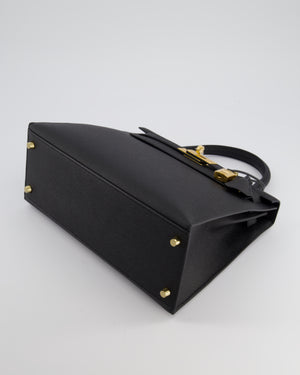 *HOT* Hermès Kelly 28cm Replica Jewelry
 Bag in Black Epsom Leather with Gold Hardware