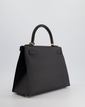 *HOT* Hermès Kelly 28cm Replica Jewelry
 Bag in Black Epsom Leather with Gold Hardware