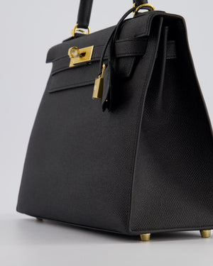 *HOT* Hermès Kelly 28cm Replica Jewelry
 Bag in Black Epsom Leather with Gold Hardware