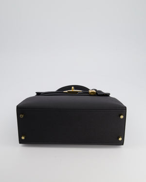 *HOT* Hermès Kelly 28cm Replica Jewelry
 Bag in Black Epsom Leather with Gold Hardware