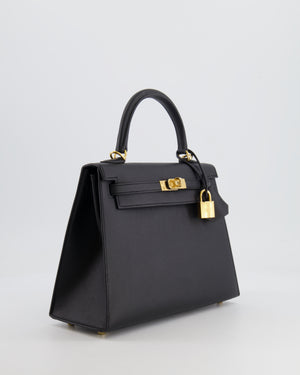 *HOLY GRAIL* Hermès Kelly 25cm Replica Jewelry
 Bag in Black Epsom Leather with Gold Hardware