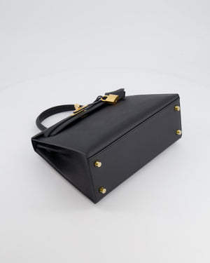 *HOLY GRAIL* Hermès Kelly 25cm Replica Jewelry
 Bag in Black Epsom Leather with Gold Hardware