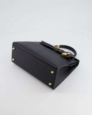 *HOLY GRAIL* Hermès Kelly 25cm Replica Jewelry
 Bag in Black Epsom Leather with Gold Hardware