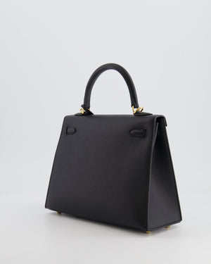 *HOLY GRAIL* Hermès Kelly 25cm Replica Jewelry
 Bag in Black Epsom Leather with Gold Hardware