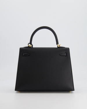 *HOLY GRAIL* Hermès Kelly 25cm Replica Jewelry
 Bag in Black Epsom Leather with Gold Hardware