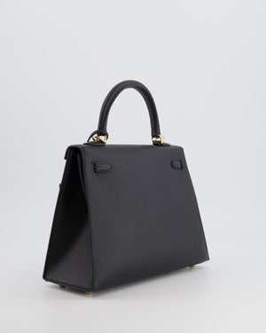 *HOLY GRAIL* Hermès Kelly 25cm Replica Jewelry
 Bag in Black Epsom Leather with Gold Hardware