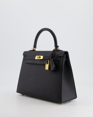 *HOLY GRAIL* Hermès Kelly 25cm Replica Jewelry
 Bag in Black Epsom Leather with Gold Hardware