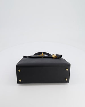 *HOLY GRAIL* Hermès Kelly 25cm Replica Jewelry
 Bag in Black Epsom Leather with Gold Hardware