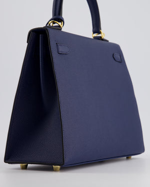 *HOLY GRAIL* Hermès Kelly 25cm Replica Jewelry
 Bag Bleu Navy Epsom Leather with Gold Hardware