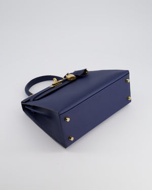 *HOLY GRAIL* Hermès Kelly 25cm Replica Jewelry
 Bag Bleu Navy Epsom Leather with Gold Hardware