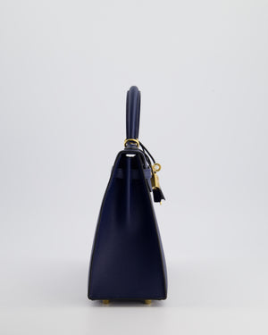 *HOLY GRAIL* Hermès Kelly 25cm Replica Jewelry
 Bag Bleu Navy Epsom Leather with Gold Hardware