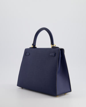 *HOLY GRAIL* Hermès Kelly 25cm Replica Jewelry
 Bag Bleu Navy Epsom Leather with Gold Hardware