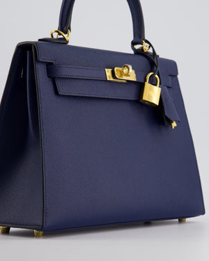 *HOLY GRAIL* Hermès Kelly 25cm Replica Jewelry
 Bag Bleu Navy Epsom Leather with Gold Hardware