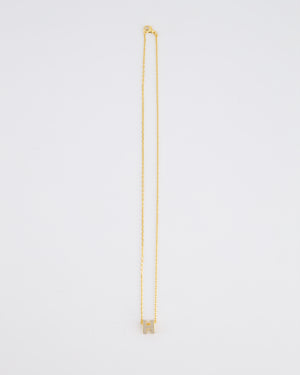 Hermès Mini Pop H Pendant in Marron Glacé with Gold Plated Hardware RPP £395