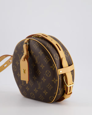 Louis Vuitton Monogram Canvas Boite Chapeau Souple Cross-Body Bag with Gold Hardware