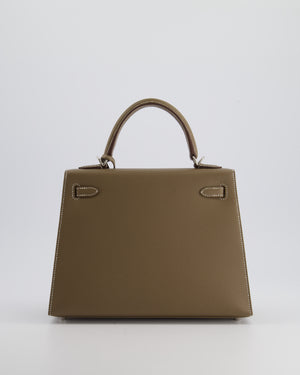 Hermès Kelly Replica Jewelry
 25cm Bag in Etoupe Epsom Leather with Palladium Hardware