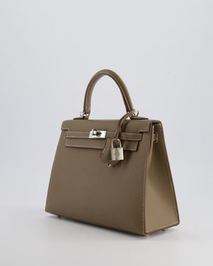 Hermès Kelly Replica Jewelry
 25cm Bag in Etoupe Epsom Leather with Palladium Hardware