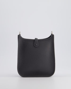 Hermès Mini Evelyne Bag in Ardoise Clemence Leather with Palladium Hardware