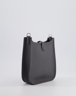 Hermès Mini Evelyne Bag in Ardoise Clemence Leather with Palladium Hardware