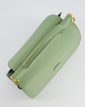 Dolce 
Gabbana Pistachio Green Sicily 58 Top Handle Bag With Gold Hardware RRP £1,600