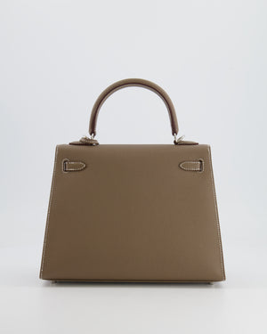 Hermès Kelly Replica Jewelry
 25cm Bag in Etoupe Epsom Leather with Palladium Hardware