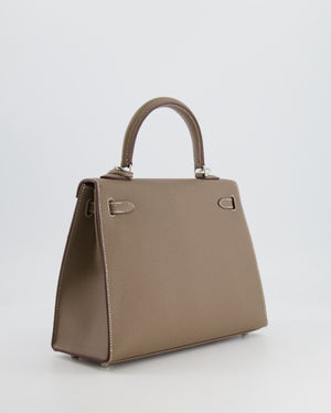 Hermès Kelly Replica Jewelry
 25cm Bag in Etoupe Epsom Leather with Palladium Hardware