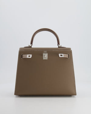 Hermès Kelly Replica Jewelry
 25cm Bag in Etoupe Epsom Leather with Palladium Hardware