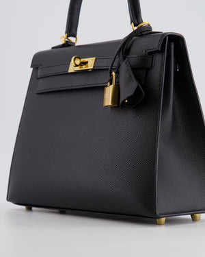 Hermès Kelly Replica Jewelry
 25cm Bag in Black Epsom Leather with Gold Hardware