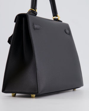 Hermès Kelly Replica Jewelry
 25cm Bag in Black Epsom Leather with Gold Hardware