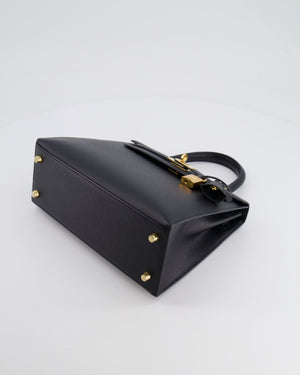 Hermès Kelly Replica Jewelry
 25cm Bag in Black Epsom Leather with Gold Hardware