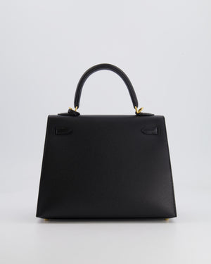 Hermès Kelly Replica Jewelry
 25cm Bag in Black Epsom Leather with Gold Hardware