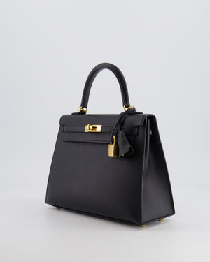 Hermès Kelly Replica Jewelry
 25cm Bag in Black Epsom Leather with Gold Hardware