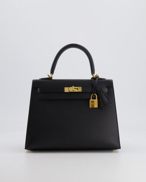 Hermès Kelly Replica Jewelry
 25cm Bag in Black Epsom Leather with Gold Hardware