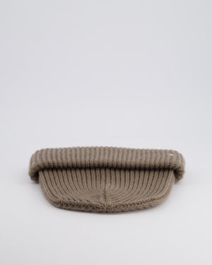 Hermès Beige Knitted Beanie Hat Size M