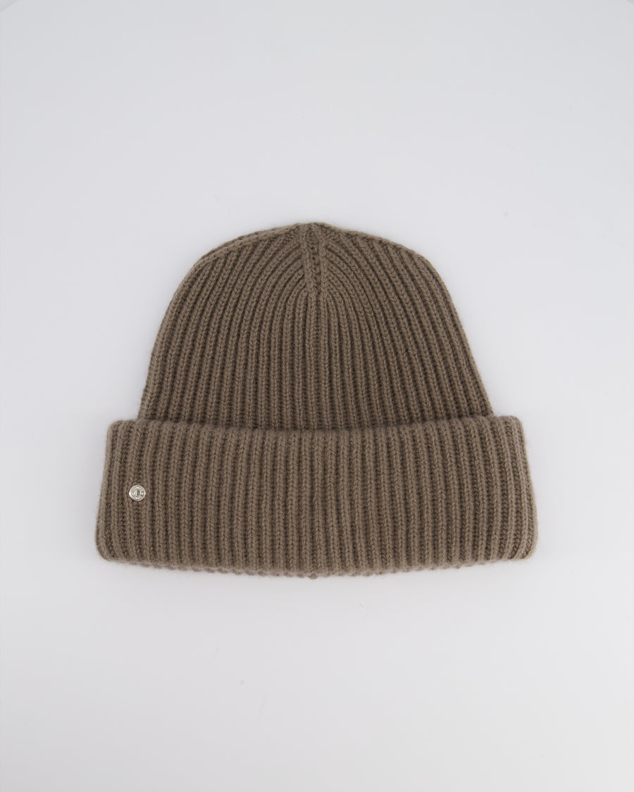 Hermès Beige Knitted Beanie Hat Size M